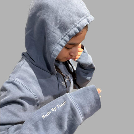 Blessence Hoodie "Built By Faith" On sleeve