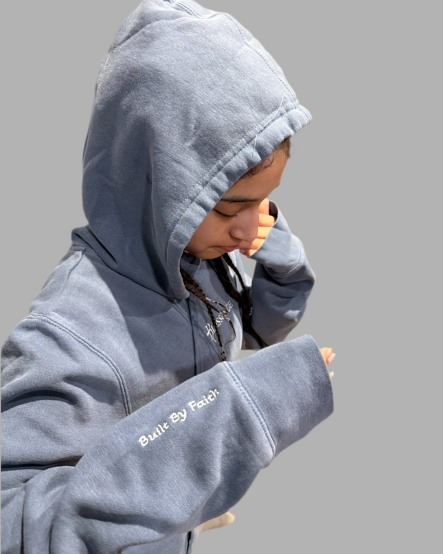 Blessence Hoodie "Built By Faith" On sleeve